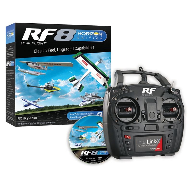 Realflight 8 RC Helicopter Flight Simulator w/ Interlink X MD 2 MD2 GPMZ4550 